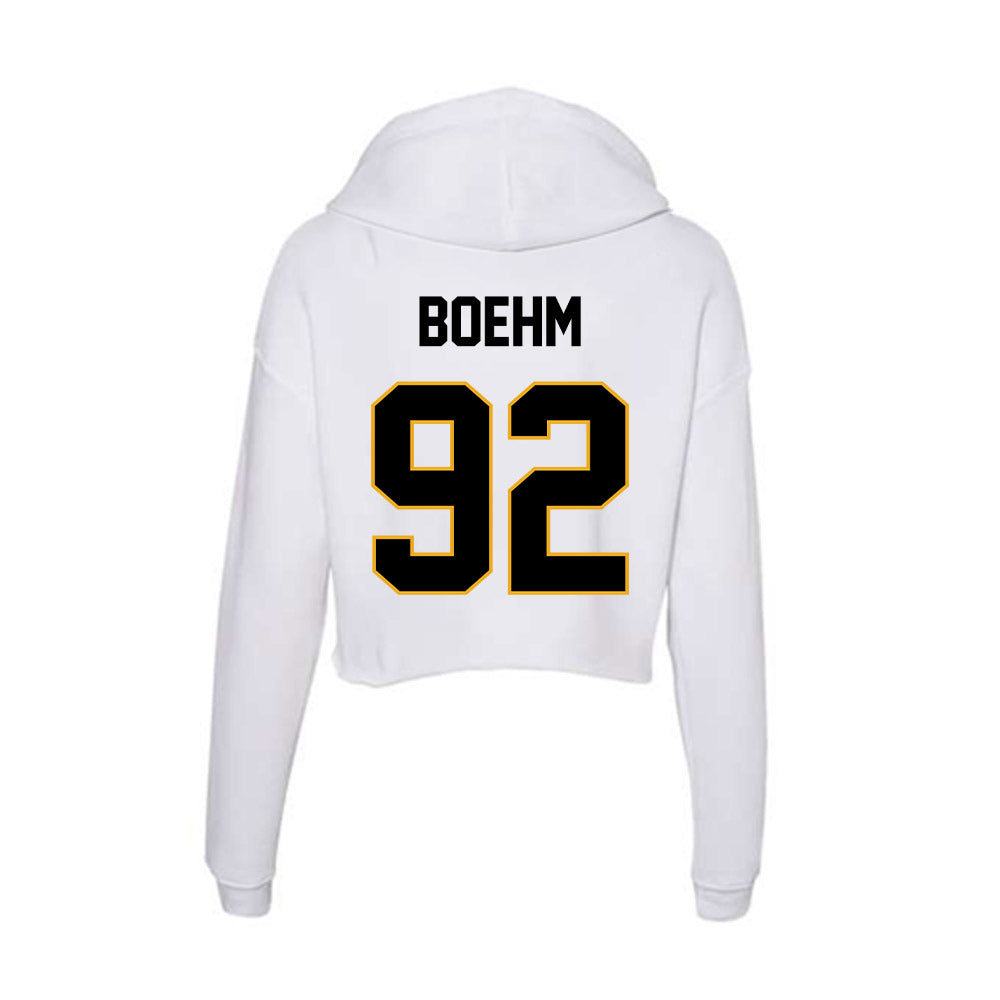 Missouri - NCAA Football : Brody Boehm - Women's Crop Fleece Hoodie-1