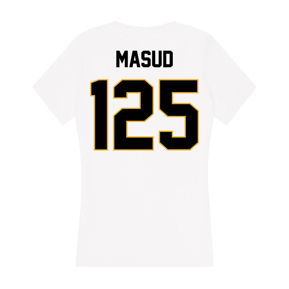 Missouri - NCAA Wrestling : Luqman Masud - Women's V-Neck T-Shirt-1