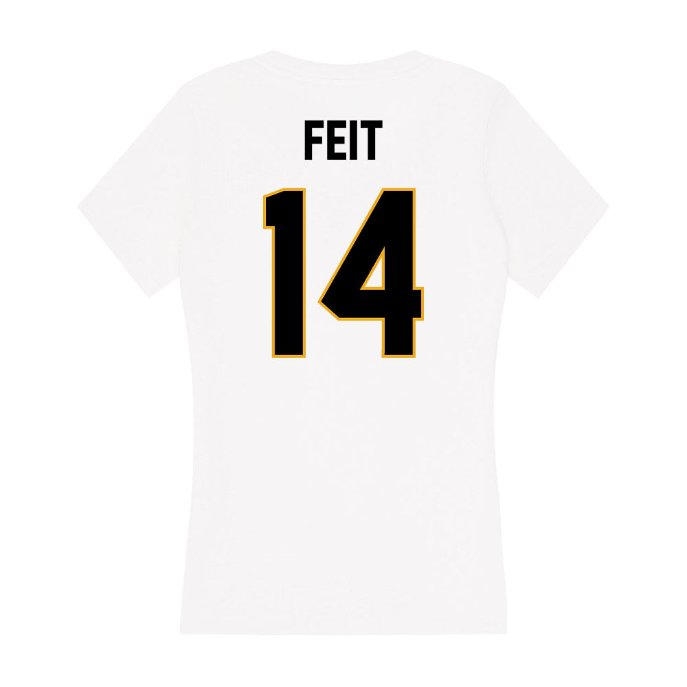 Missouri - NCAA Women's Basketball : Abby Feit - Women's V-Neck T-Shirt-1