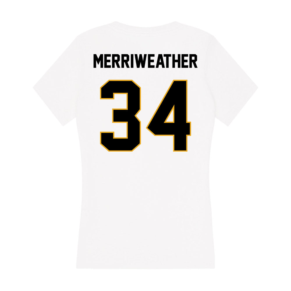 Missouri - NCAA Football : Ricardo Merriweather - Women's V-Neck T-Shirt-1