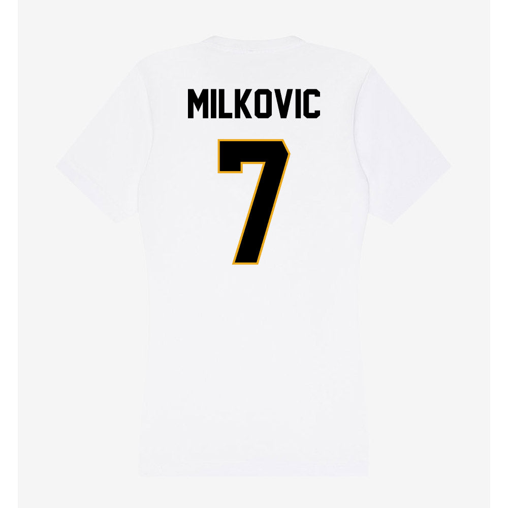 Missouri - NCAA Women's Basketball : Lucija Milkovic - Women's V-Neck T-Shirt-1