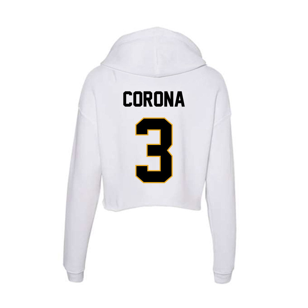 Missouri - NCAA Baseball : Danny Corona - Women's Crop Fleece Hoodie-1