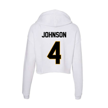 Missouri - NCAA Football : Trevez Johnson - Women's Crop Fleece Hoodie-1