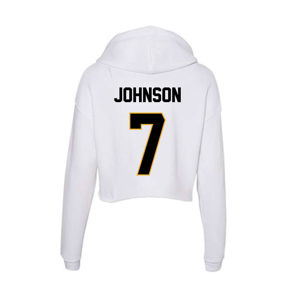 Missouri - NCAA Women's Volleyball : Kimani Johnson - Women's Crop Fleece Hoodie-1