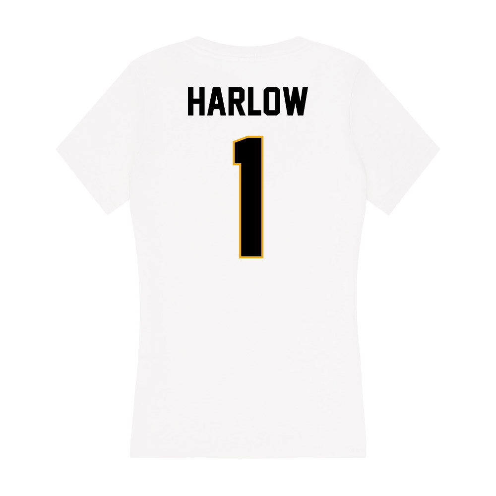 Missouri - NCAA Men's Track & Field : Kannon Harlow - Women's V-Neck T-Shirt-1