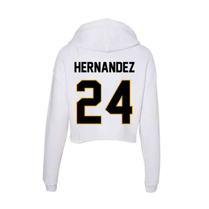 Missouri - NCAA Baseball : Jedier Hernandez - Women's Crop Fleece Hoodie-1