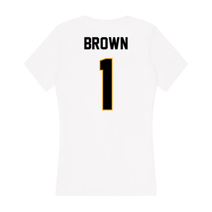 Missouri - NCAA Women's Basketball : DeMyla Brown - Women's V-Neck T-Shirt-1