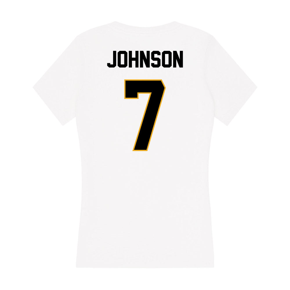 Missouri - NCAA Women's Volleyball : Kimani Johnson - Women's V-Neck T-Shirt-1