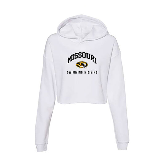 Missouri - NCAA Men's Swimming & Diving : Ethan Vance - Classic Shersey Women's Crop Fleece Hoodie-0