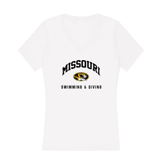 Missouri - NCAA Men's Swimming & Diving : Tommaso Zannella - Women's V-Neck T-Shirt-0