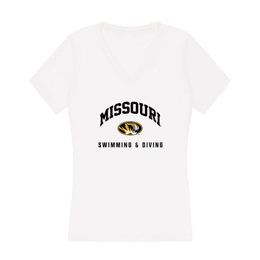 Missouri - NCAA Men's Swimming & Diving : Jaden Pospishil - Women's V-Neck T-Shirt-0