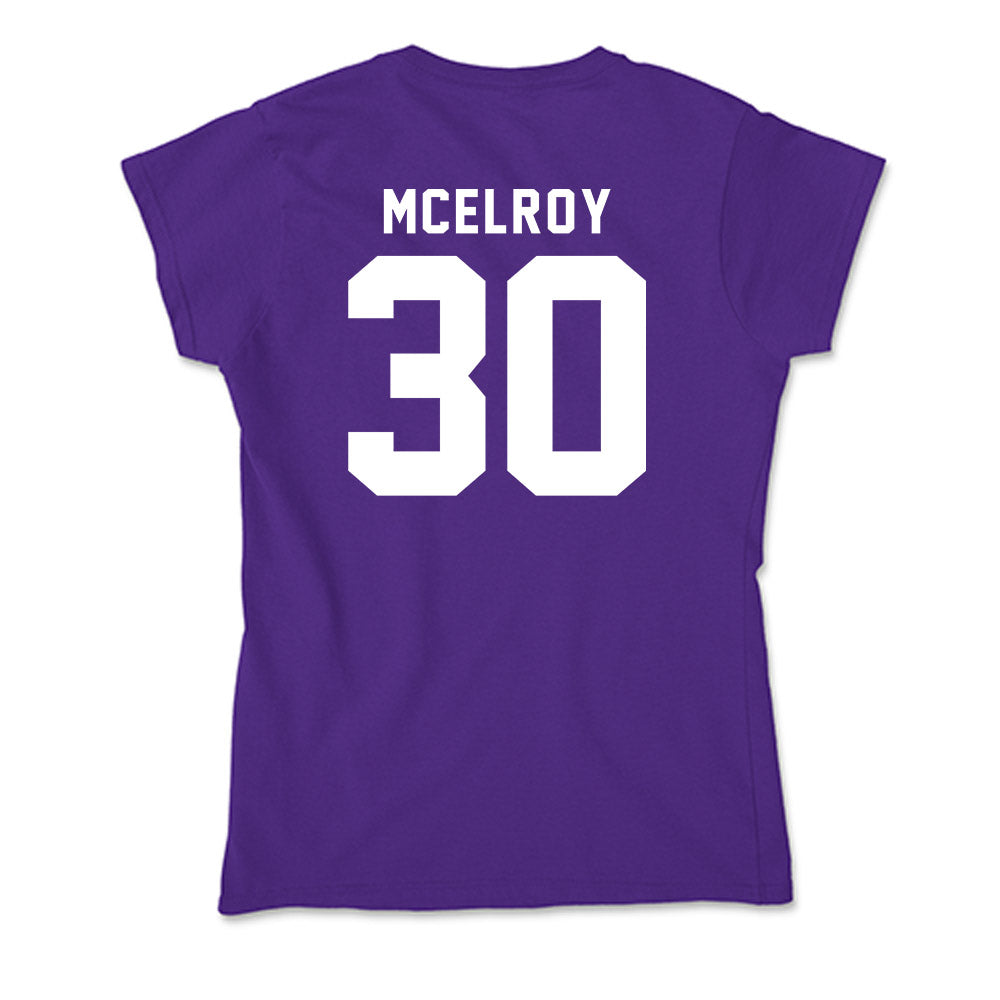 TCU - NCAA Men's Basketball : Drew McElroy - Soft Style Women’s T-Shirt-1