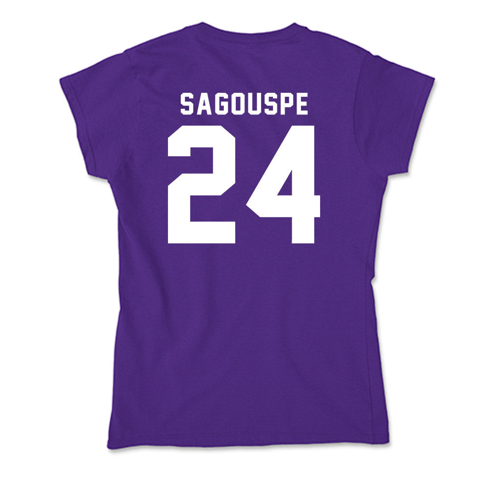 TCU - NCAA Baseball : Tanner Sagouspe - Soft Style Women’s T-Shirt-1