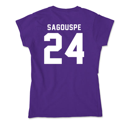 TCU - NCAA Baseball : Tanner Sagouspe - Soft Style Women’s T-Shirt-1