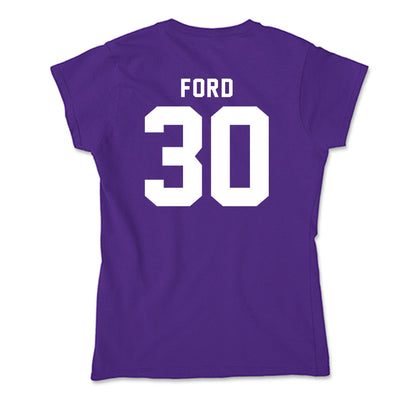 TCU - NCAA Men's Basketball : Darius Ford - Soft Style Women’s T-Shirt-1