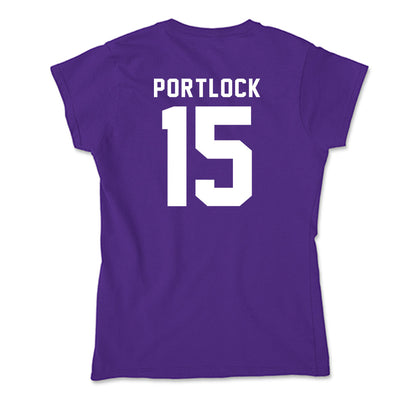 TCU - NCAA Women's Basketball : Sarah Portlock - Soft Style Women’s T-Shirt-1