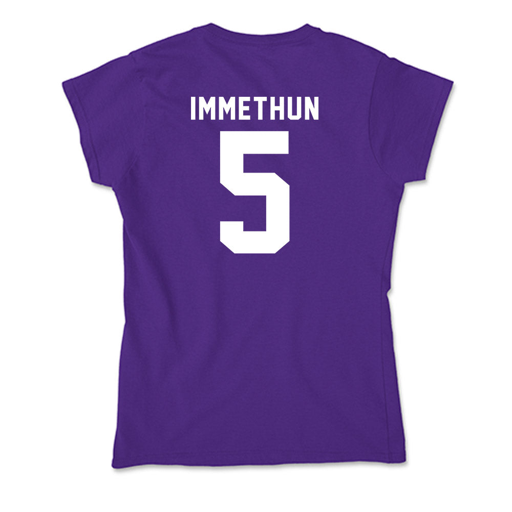 TCU - NCAA Women's Soccer : Jennie Immethun - Soft Style Women’s T-Shirt-1