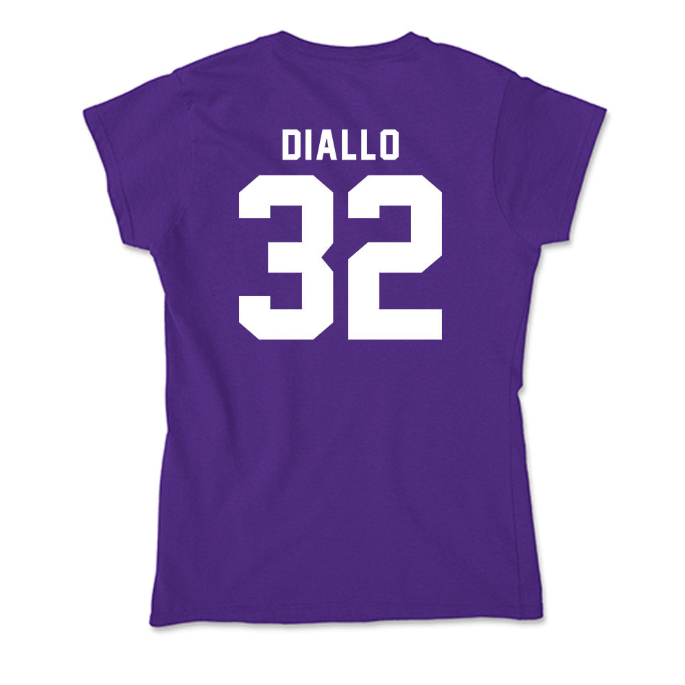 TCU - NCAA Men's Basketball : Malick Diallo - Soft Style Women’s T-Shirt-1