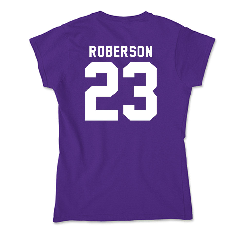 TCU - NCAA Women's Basketball : Aaliyah Roberson - Soft Style Women’s T-Shirt-1