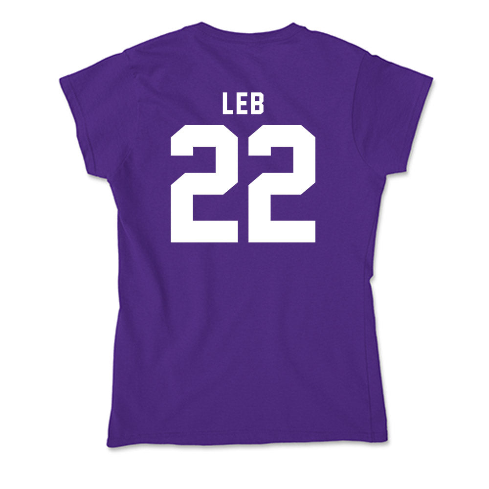 TCU - NCAA Women's Soccer : Georgia Leb - Soft Style Women’s T-Shirt-1
