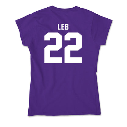 TCU - NCAA Women's Soccer : Georgia Leb - Soft Style Women’s T-Shirt-1