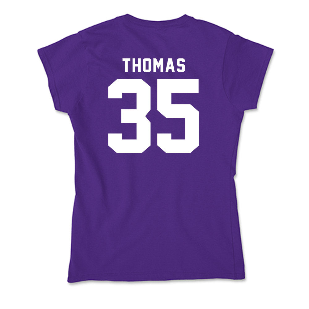 TCU - NCAA Baseball : Ethan Thomas - Soft Style Women’s T-Shirt-1