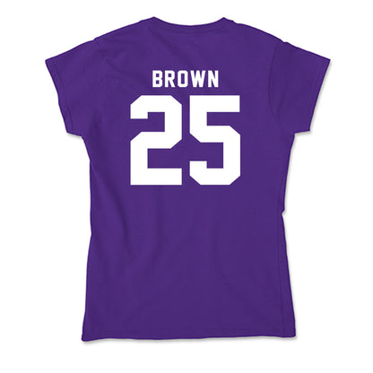 TCU - NCAA Women's Soccer : Ally Brown - Soft Style Women’s T-Shirt-1