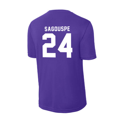 TCU - NCAA Baseball : Tanner Sagouspe - Activewear T-Shirt-1