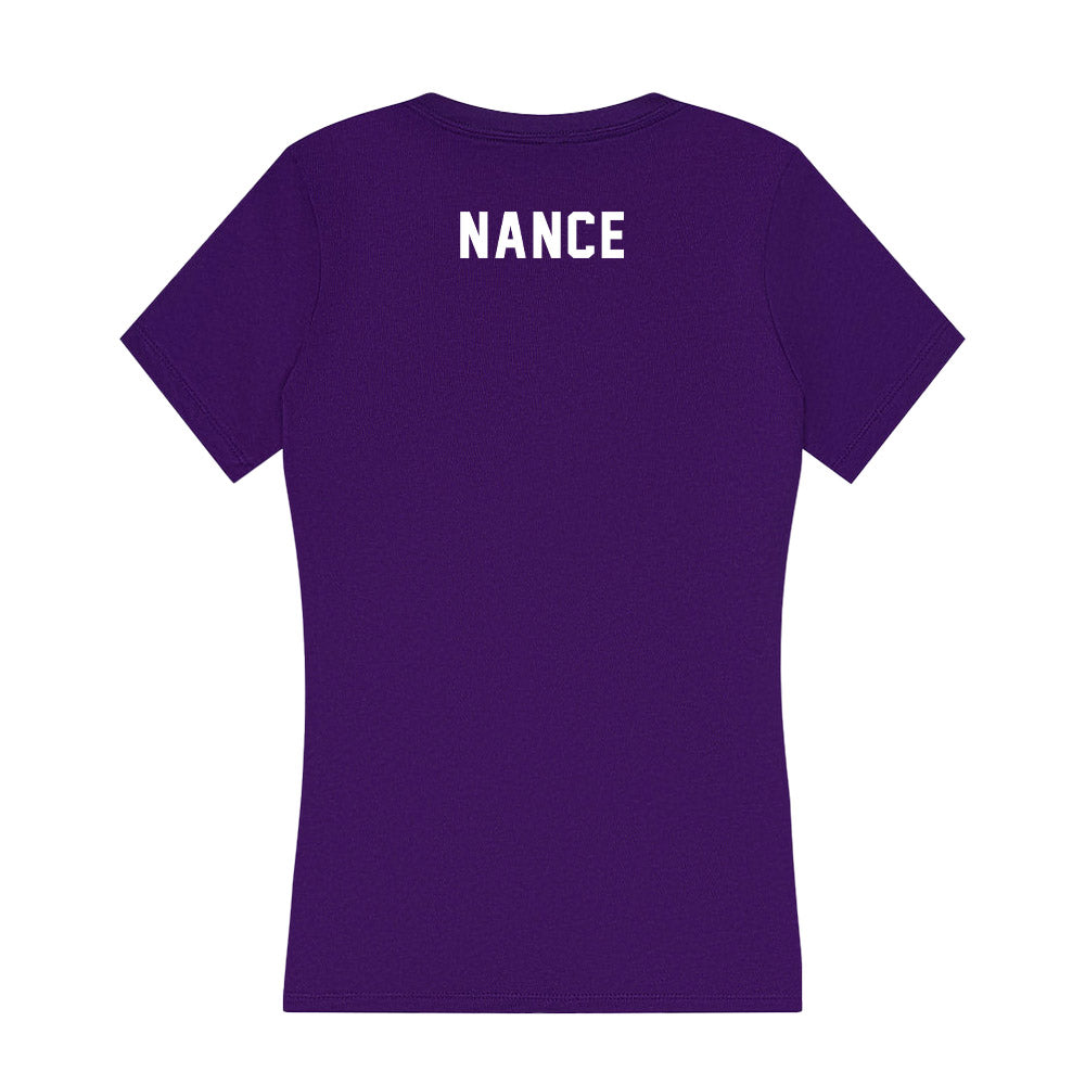 TCU - NCAA Equestrian : Hattie Nance - Women's V-Neck T-Shirt-1