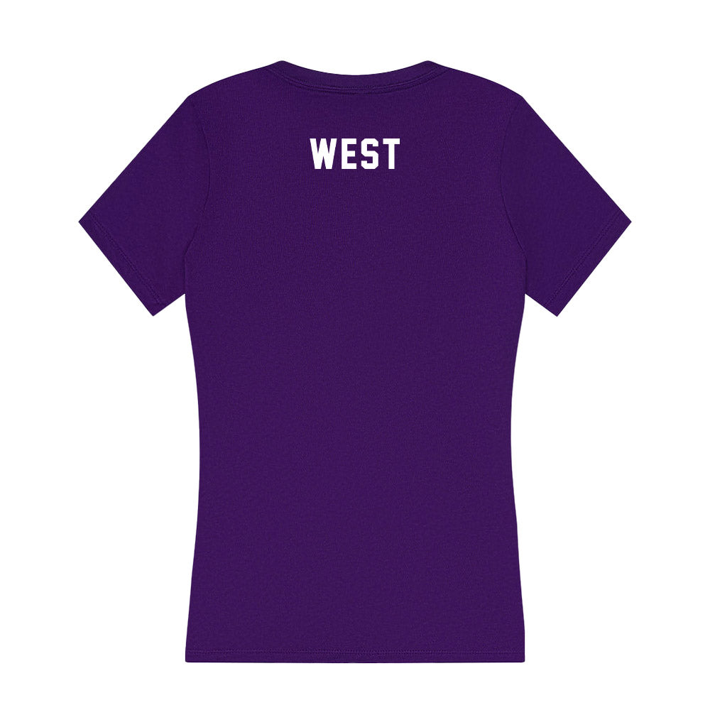 TCU - NCAA Equestrian : Elizabeth West - Women's V-Neck T-Shirt-1