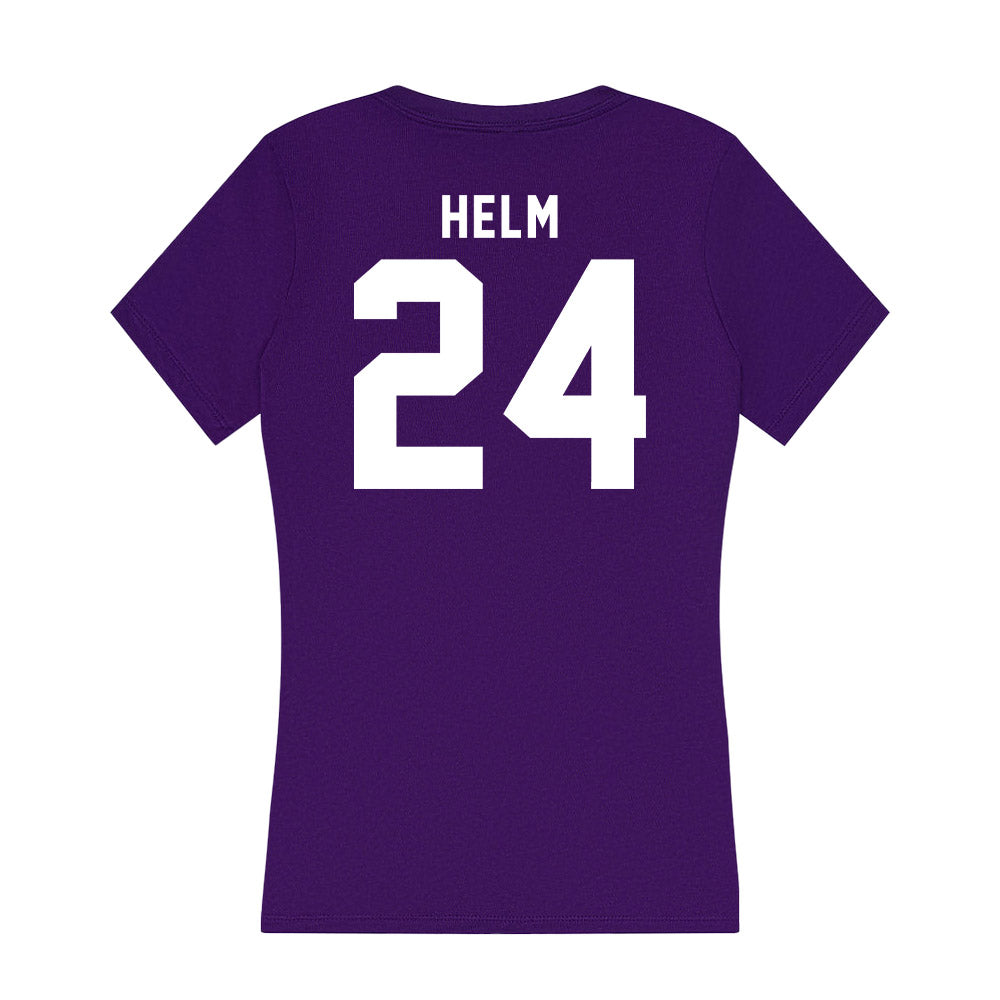 TCU - NCAA Football : Avery Helm - Women's V-Neck T-Shirt-1