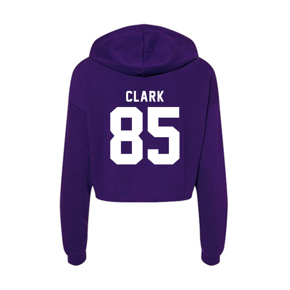 TCU - NCAA Football : Parker Clark - Women's Crop Fleece Hoodie-1