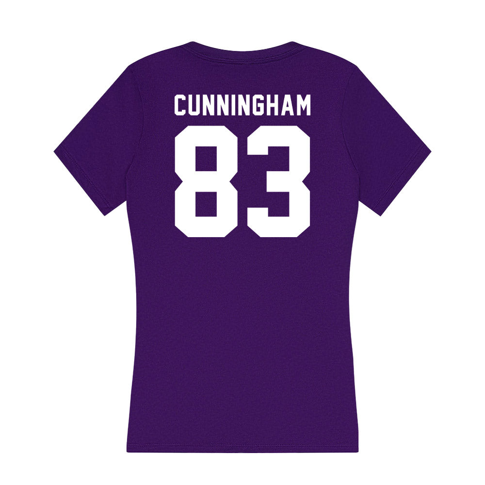 TCU - NCAA Football : Keagan Cunningham - Women's V-Neck T-Shirt-1