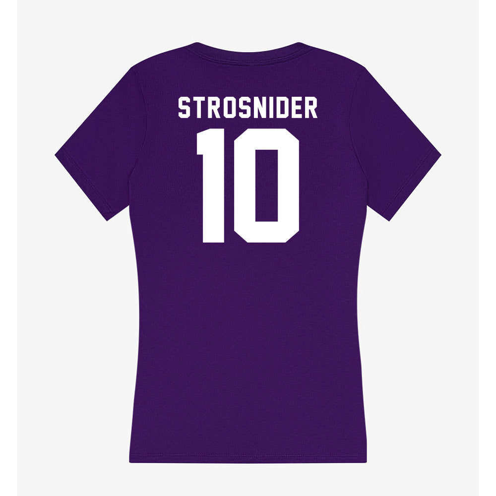 TCU - NCAA Baseball : Sawyer Strosnider - Women's V-Neck T-Shirt-1