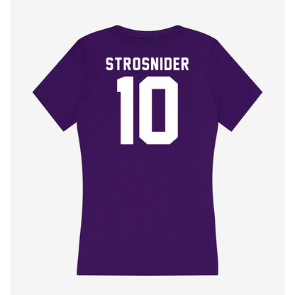 TCU - NCAA Baseball : Sawyer Strosnider - Women's V-Neck T-Shirt-1