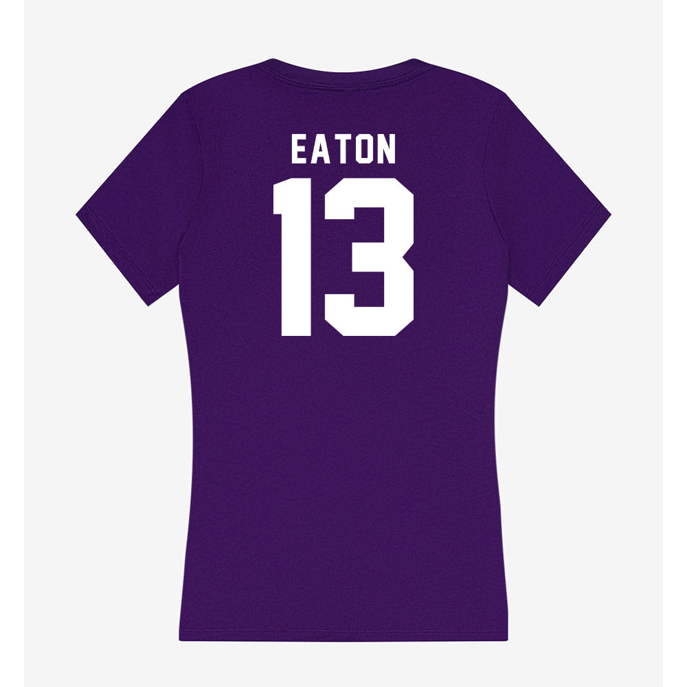 TCU - NCAA Baseball : Cole Eaton - Women's V-Neck T-Shirt-1