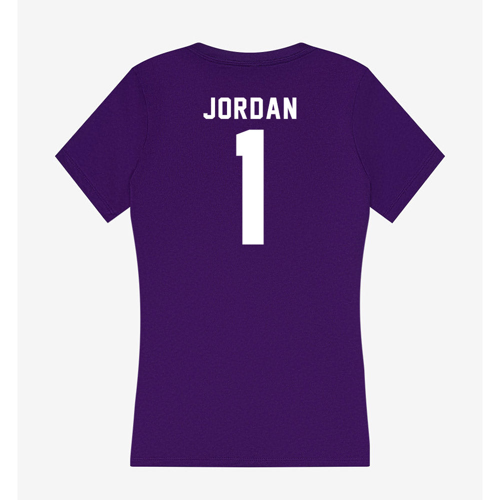 TCU - NCAA Football : Austin Jordan - Women's V-Neck T-Shirt-1