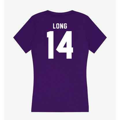TCU - NCAA Beach Volleyball : Anna Long - Women's V-Neck T-Shirt-1