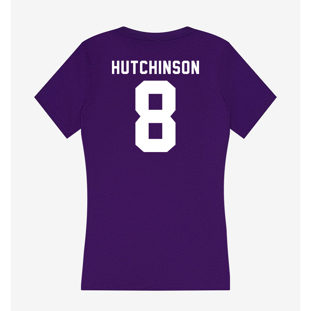 TCU - NCAA Baseball : Lane Hutchinson - Women's V-Neck T-Shirt-1