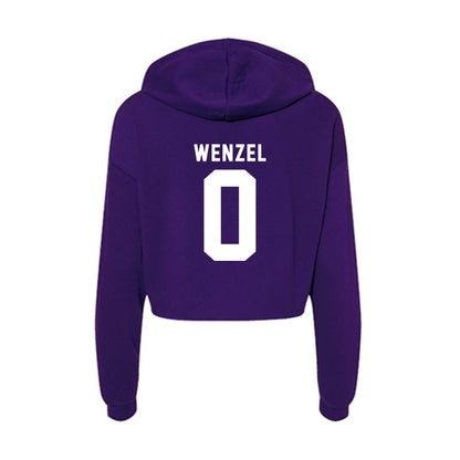 TCU - NCAA Men's Basketball : Brendan Wenzel - Women's Crop Fleece Hoodie-1