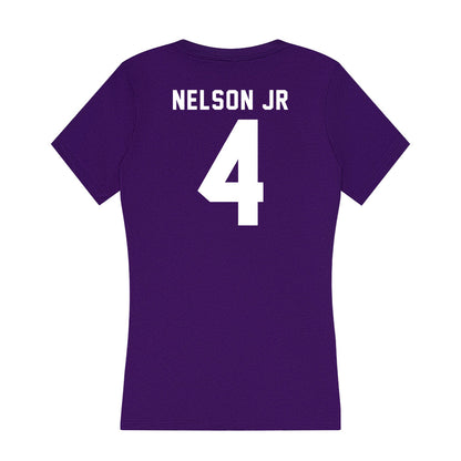TCU - NCAA Men's Basketball : Jameer Nelson Jr - Women's V-Neck T-Shirt-1