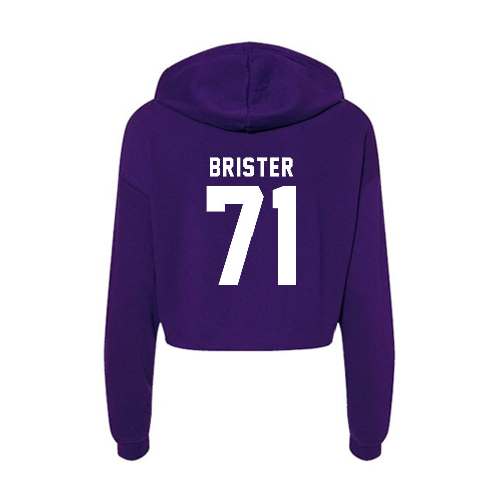 TCU - NCAA Football : Creece Brister - Women's Crop Fleece Hoodie-1