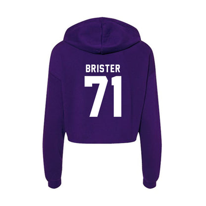 TCU - NCAA Football : Creece Brister - Women's Crop Fleece Hoodie-1