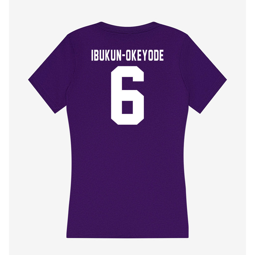 TCU - NCAA Football : Micheal Ibukun-Okeyode - Women's V-Neck T-Shirt-1