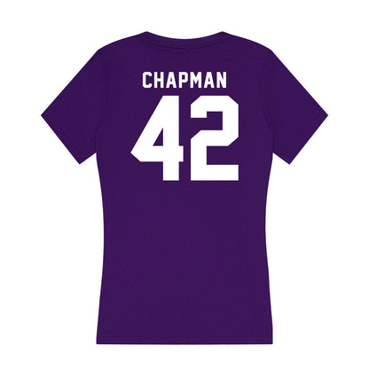 TCU - NCAA Football : Zach Chapman - Women's V-Neck T-Shirt-1