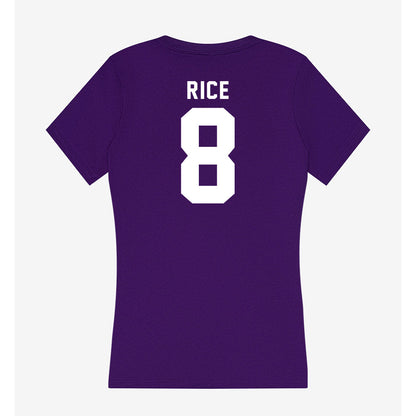TCU - NCAA Women's Volleyball : Anna Rice - Women's V-Neck T-Shirt-1