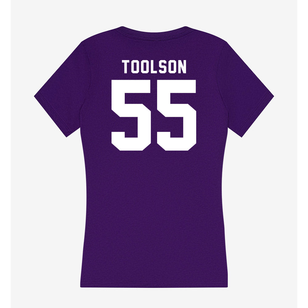 TCU - NCAA Men's Basketball : Tanner Toolson - Women's V-Neck T-Shirt-1