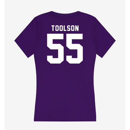 TCU - NCAA Men's Basketball : Tanner Toolson - Women's V-Neck T-Shirt-1