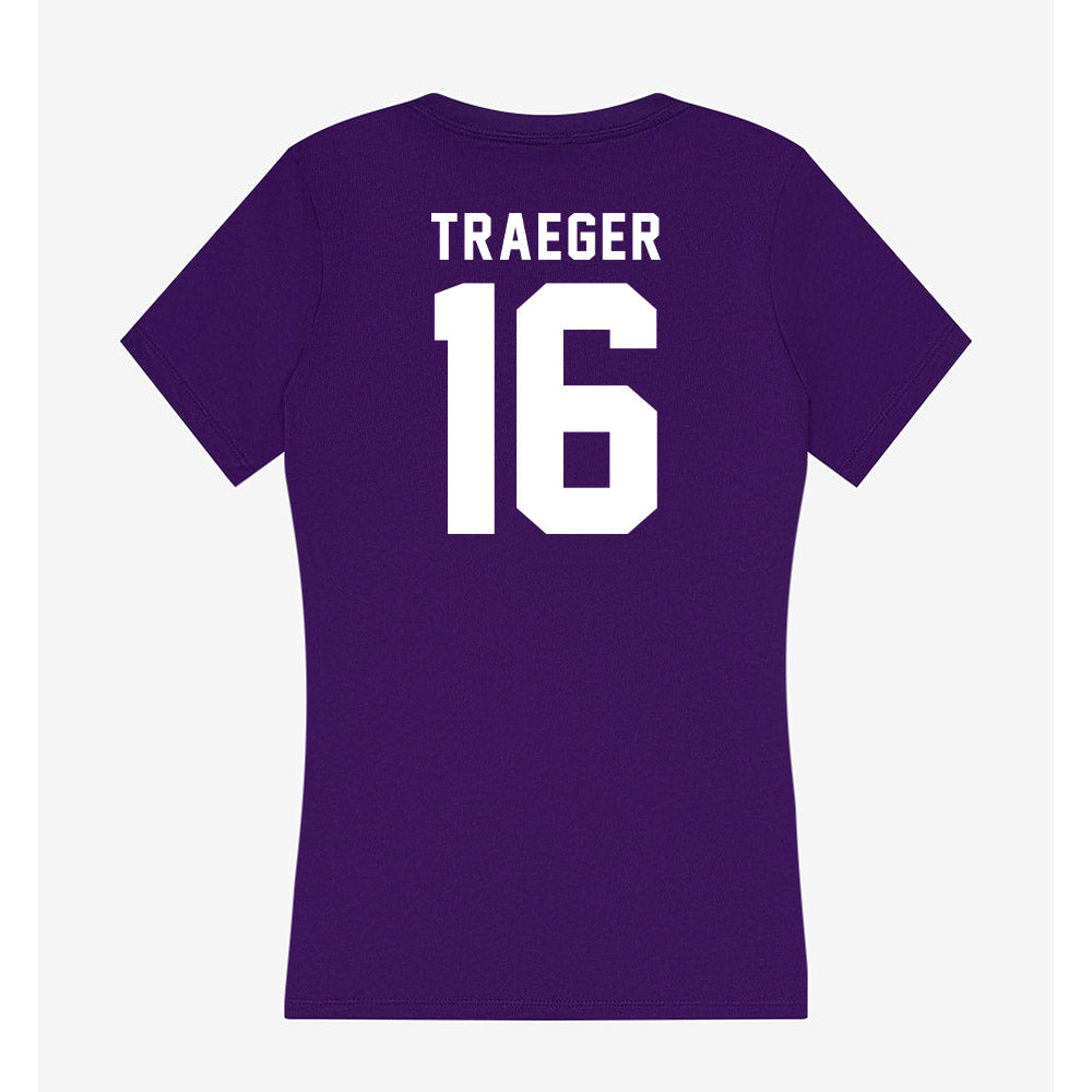 TCU - NCAA Baseball : Nolan Traeger - Women's V-Neck T-Shirt-1