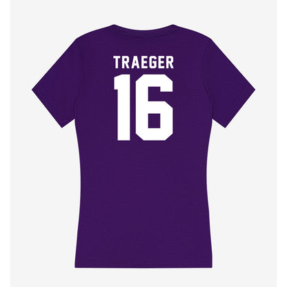 TCU - NCAA Baseball : Nolan Traeger - Women's V-Neck T-Shirt-1